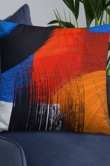 Decorative Throw Pillow - Multicolor Abstract Accent Pillow - P587273-Uniquely You | iPFL-22×22-Urbanheer