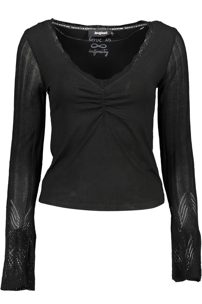 Desigual Sweater Woman Black-Clothing - Women-DESIGUAL-Urbanheer