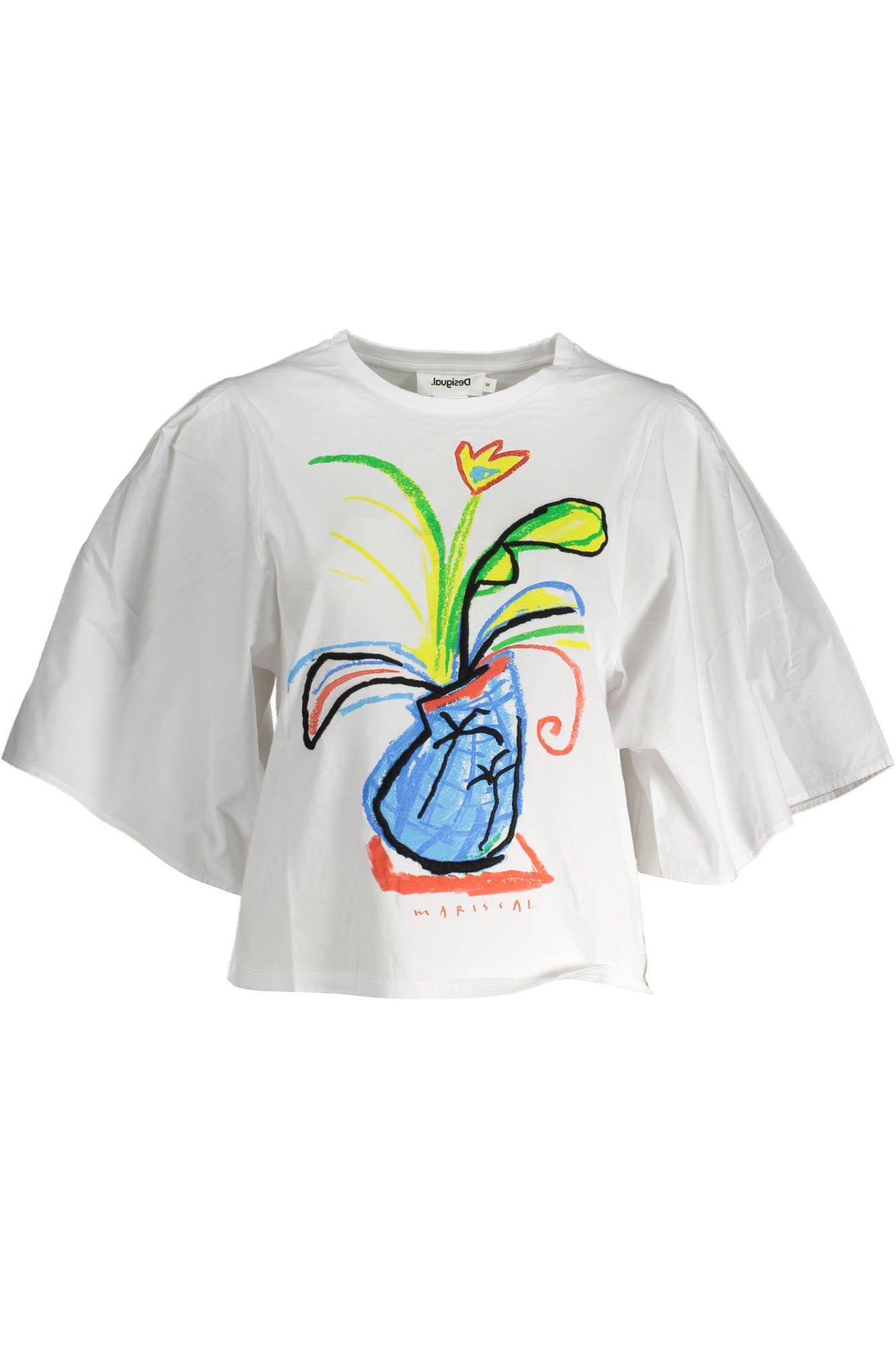 Desigual Women'S Short Sleeve T-Shirt White-DESIGUAL-WHITE-S-Urbanheer