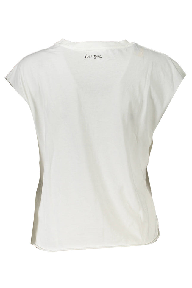 Desigual White Woman Sleeveless T-Shirt-Clothing - Women-DESIGUAL-Urbanheer