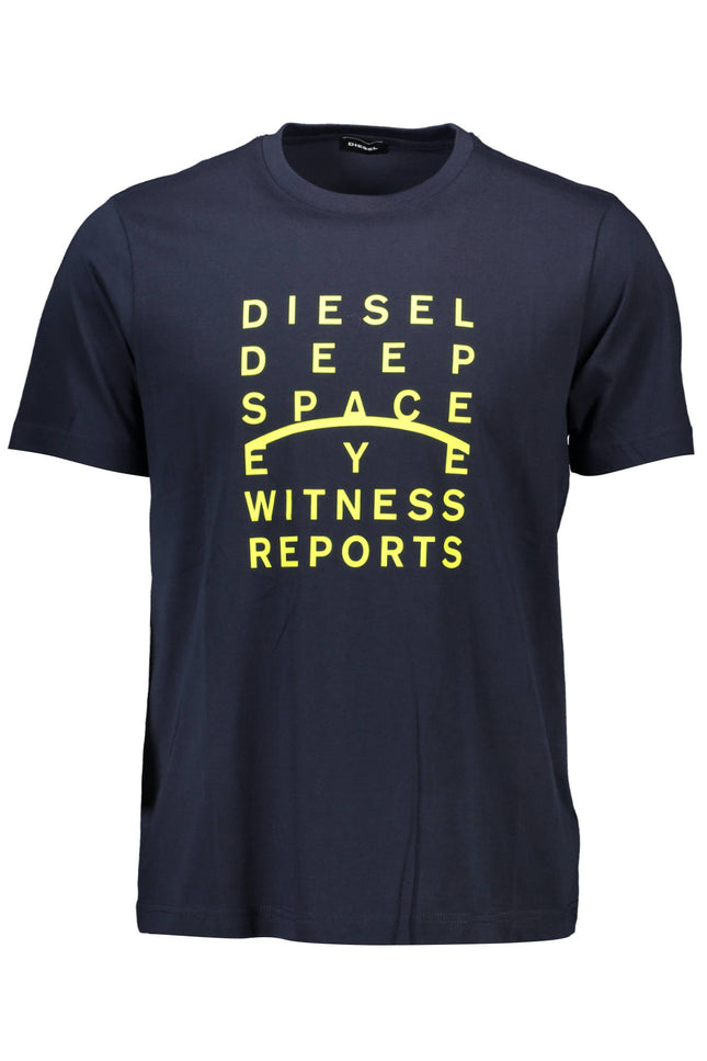 Diesel Men'S Short Sleeve T-Shirt Blue-T-Shirt-DIESEL-BLUE-XL-Urbanheer