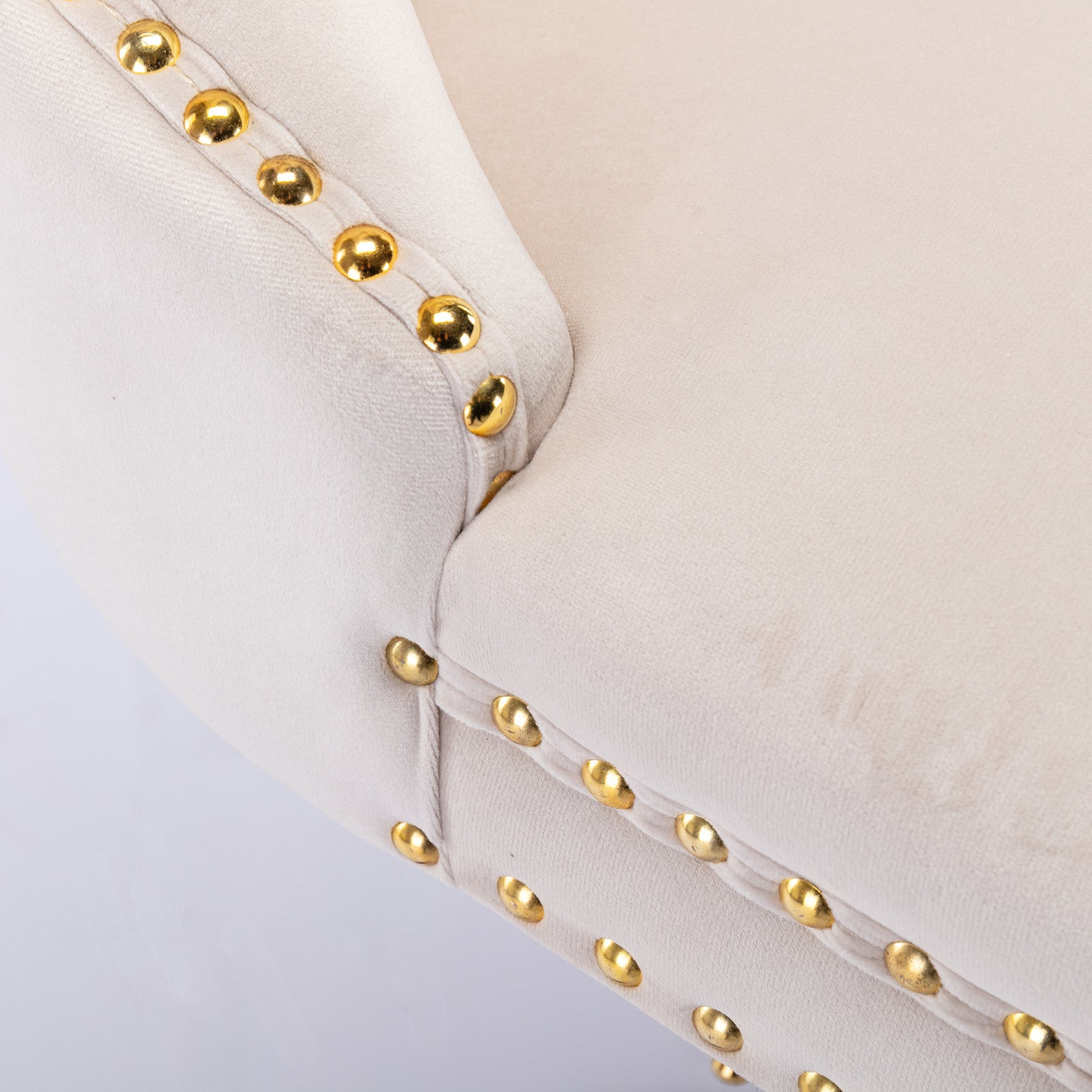 Set Of 2 Thick Golden Swivel Velvet Barstools-Table & Bar Stools-D BlakHom-Urbanheer