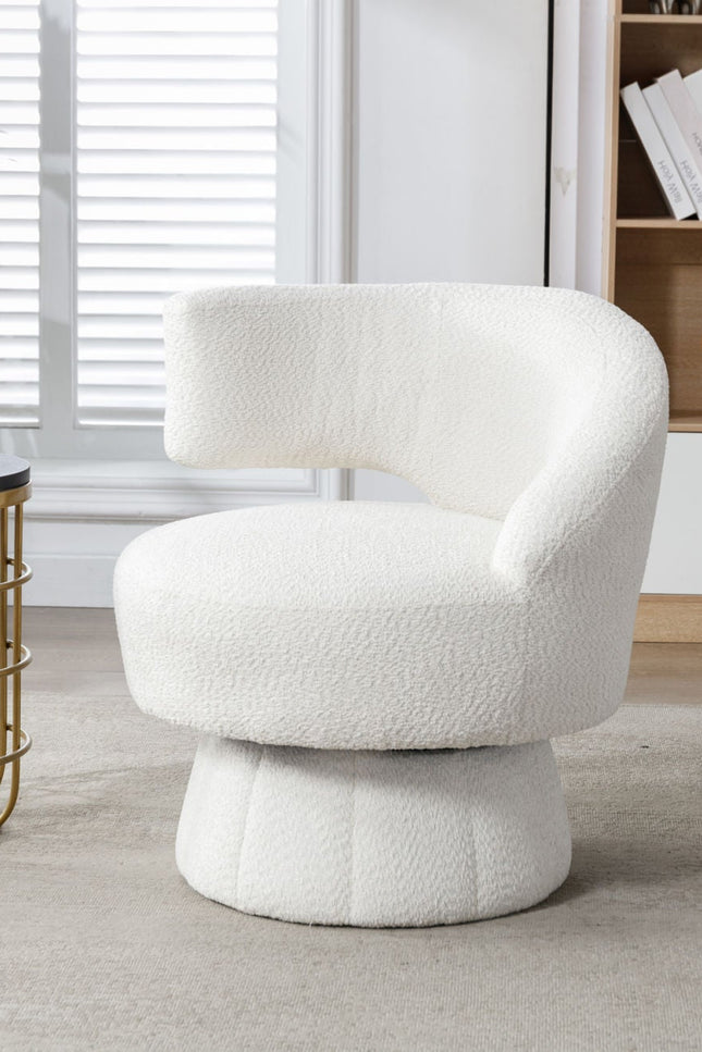 360 Degree Swivel Cuddle Barrel Accent Chair-Accent Chair-D BlakHom-Urbanheer