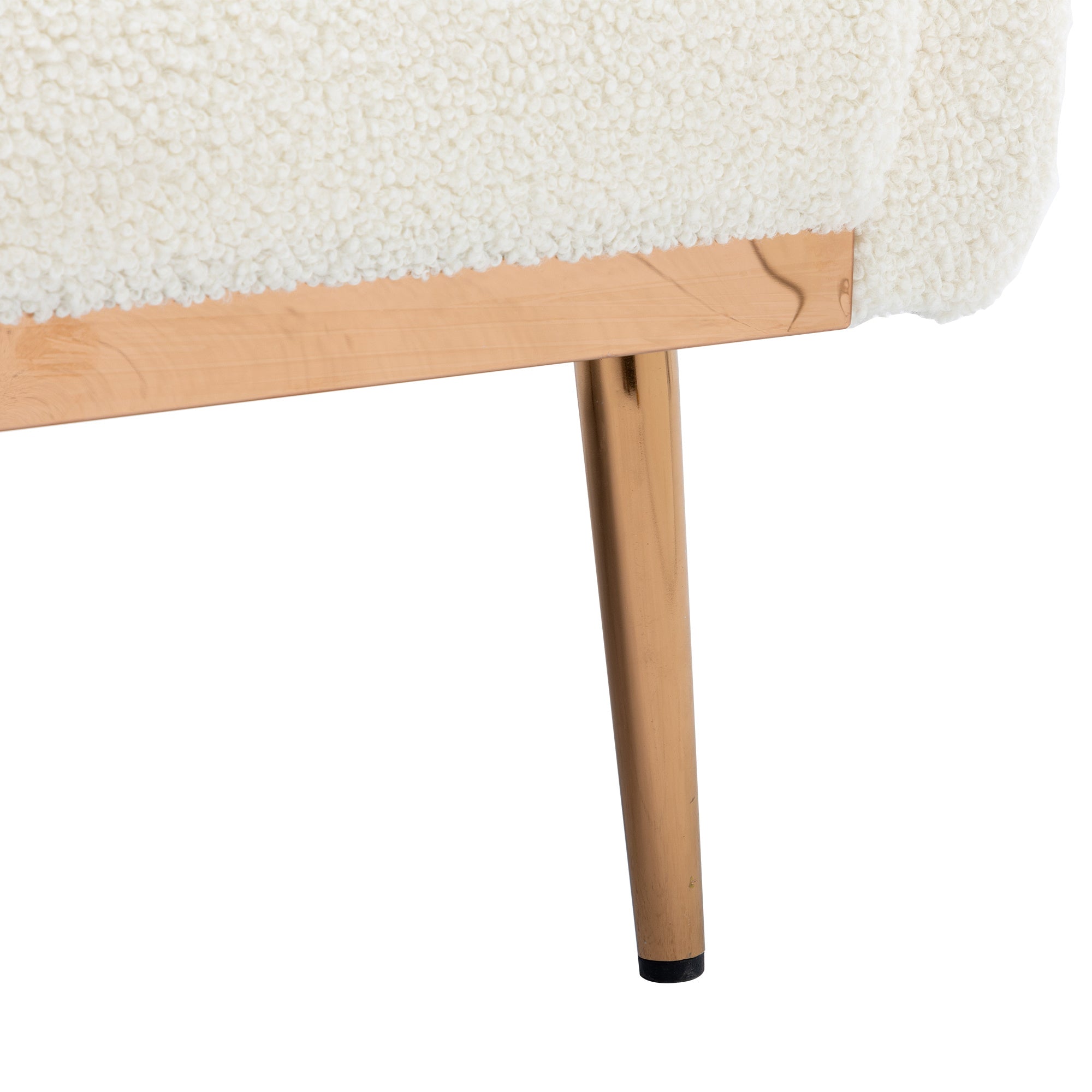 Velvet Accent Loveseat Sofa With Metal Feet-Sofas-D BlakHom-as Pic-Urbanheer