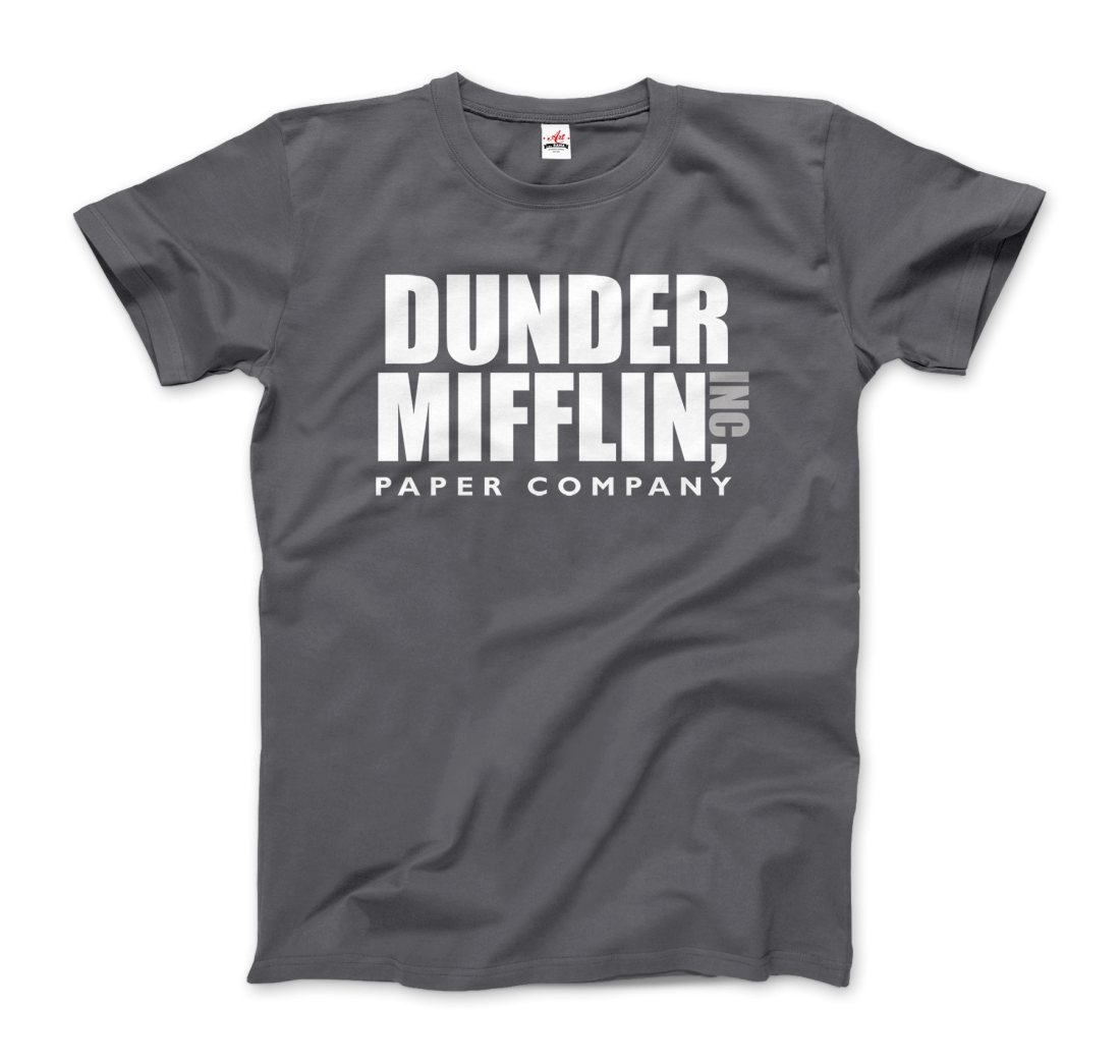 Dunder Mifflin Paper Company, Inc From The Office T-Shirt-Art-O-Rama Shop-Women (Fitted)-Black-S-Urbanheer