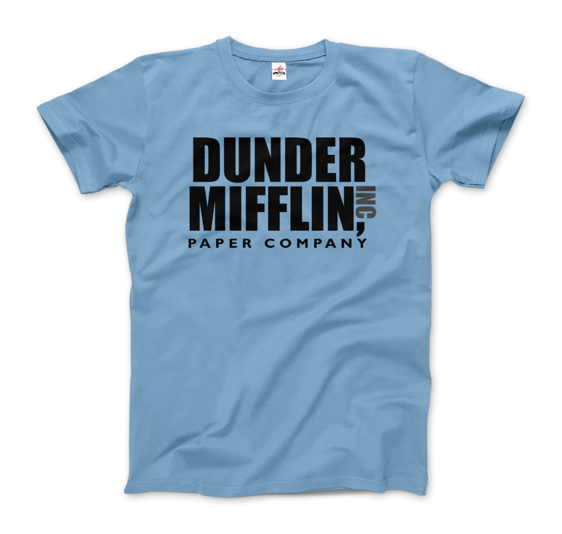 Dunder Mifflin Paper Company, Inc From The Office T-Shirt-Art-O-Rama Shop-Women (Fitted)-Heather Grey-S-Urbanheer