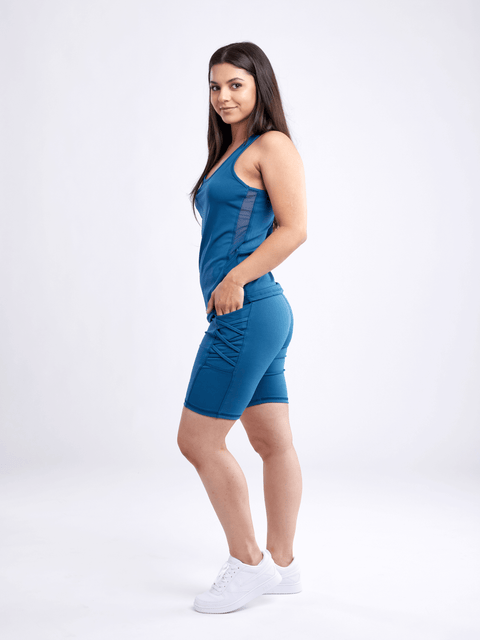 Sports Tank Top with Side Mesh Panels-JupiterGear-Grey-Large / Extra-Large-Urbanheer