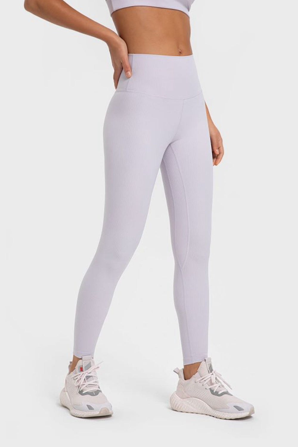 Highly Stretchy Wide Waistband Yoga Leggings-Street 360-Lemon-4-Urbanheer
