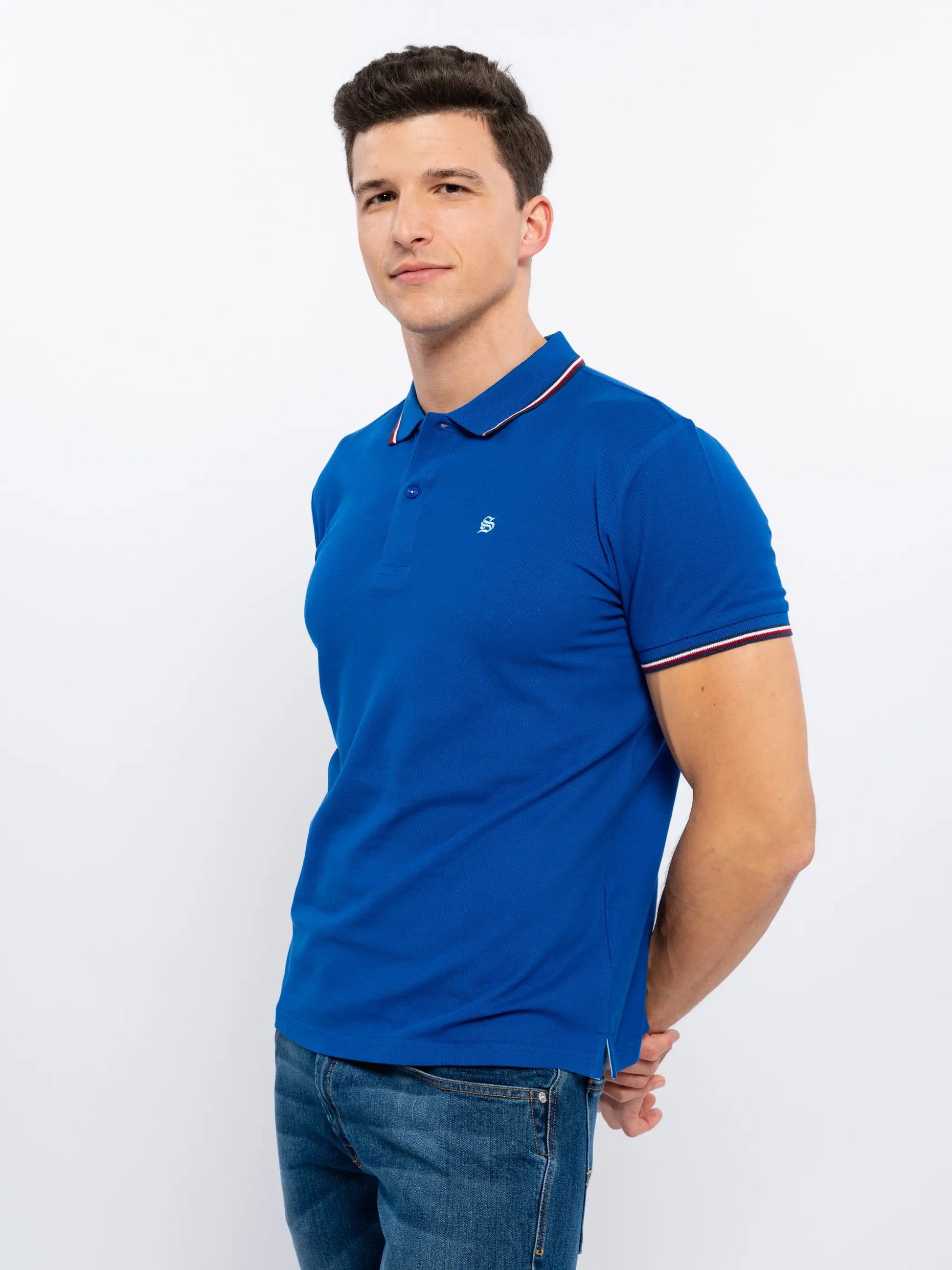 Royal Blue Polo T-Shirt-SMF-S-Urbanheer