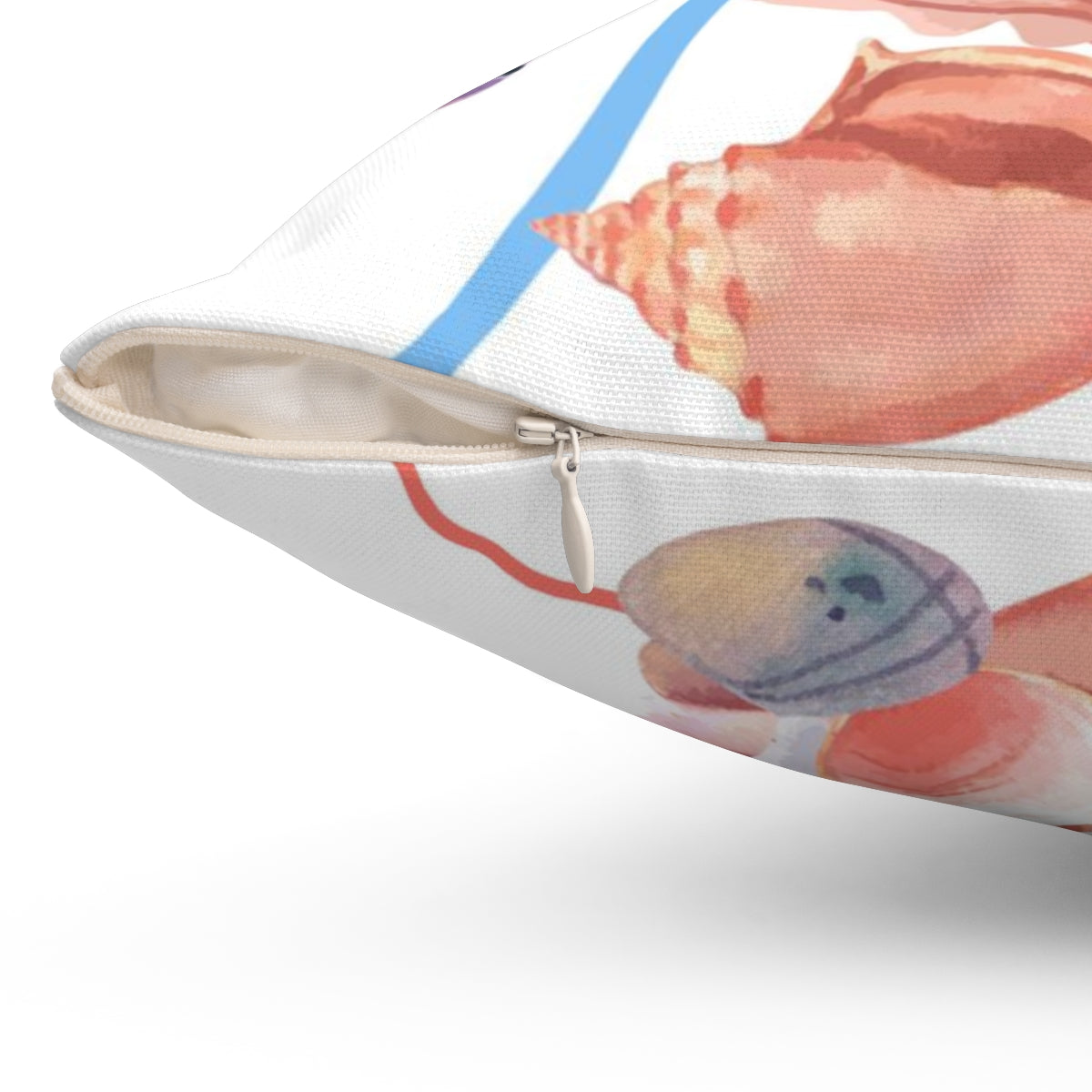 Uniquely You Decorative Throw Pillow Cover, Beach Seashell Coral Pattern-Uniquely You | iPFY-14" × 14"-Urbanheer