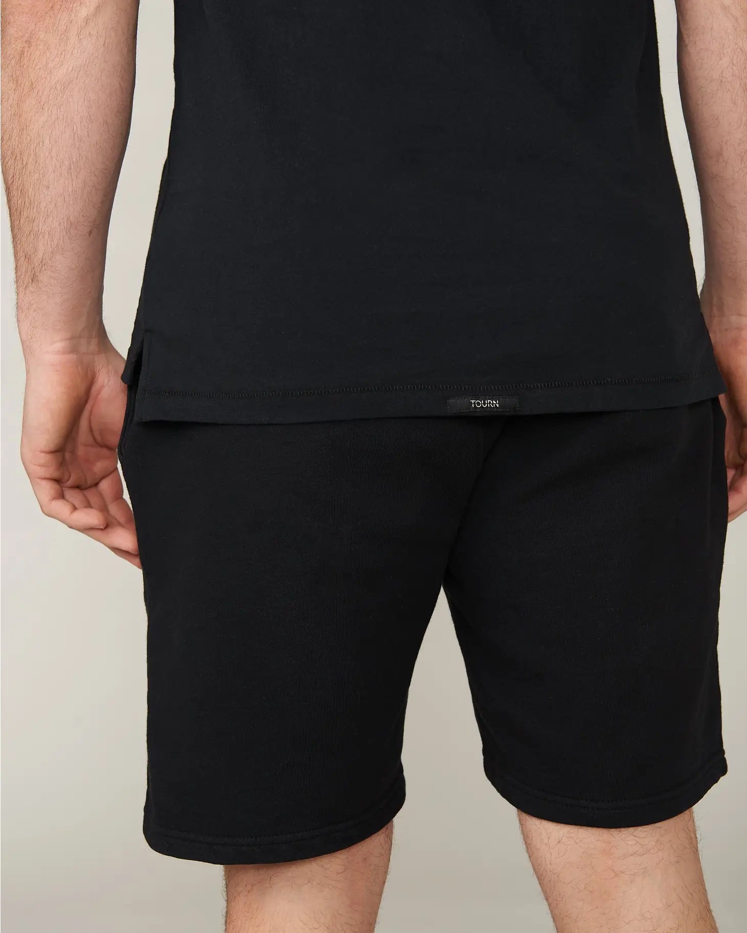 Dylan French Terry Jet Black Short-Tourn-Black-M-Urbanheer