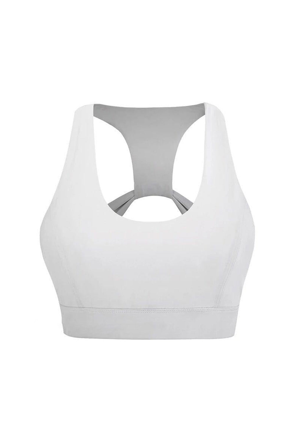 White Athletic Push Up Sports Bra-DropshipClothes-White-(US 4-6)S-Urbanheer