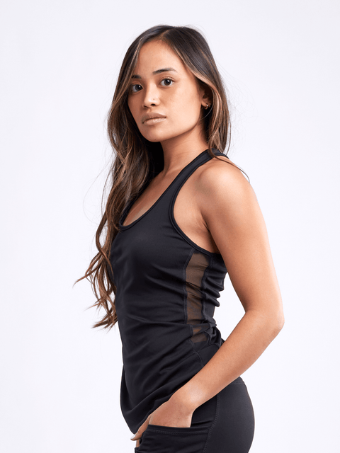 Sports Tank Top with Side Mesh Panels-JupiterGear-Grey-Large / Extra-Large-Urbanheer