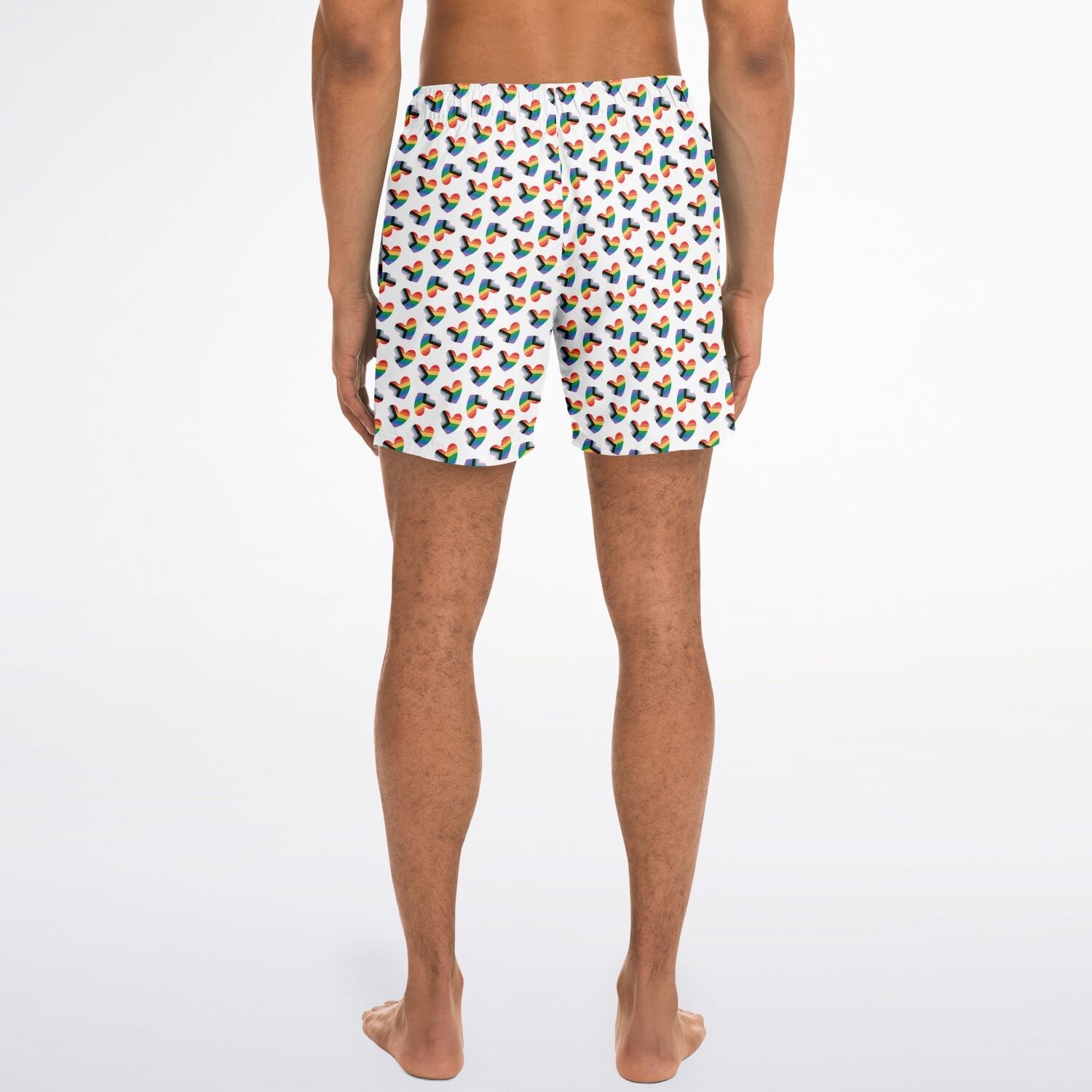 Love Pride 5.5" Men Swim Shorts-Subliminator-XS-Urbanheer