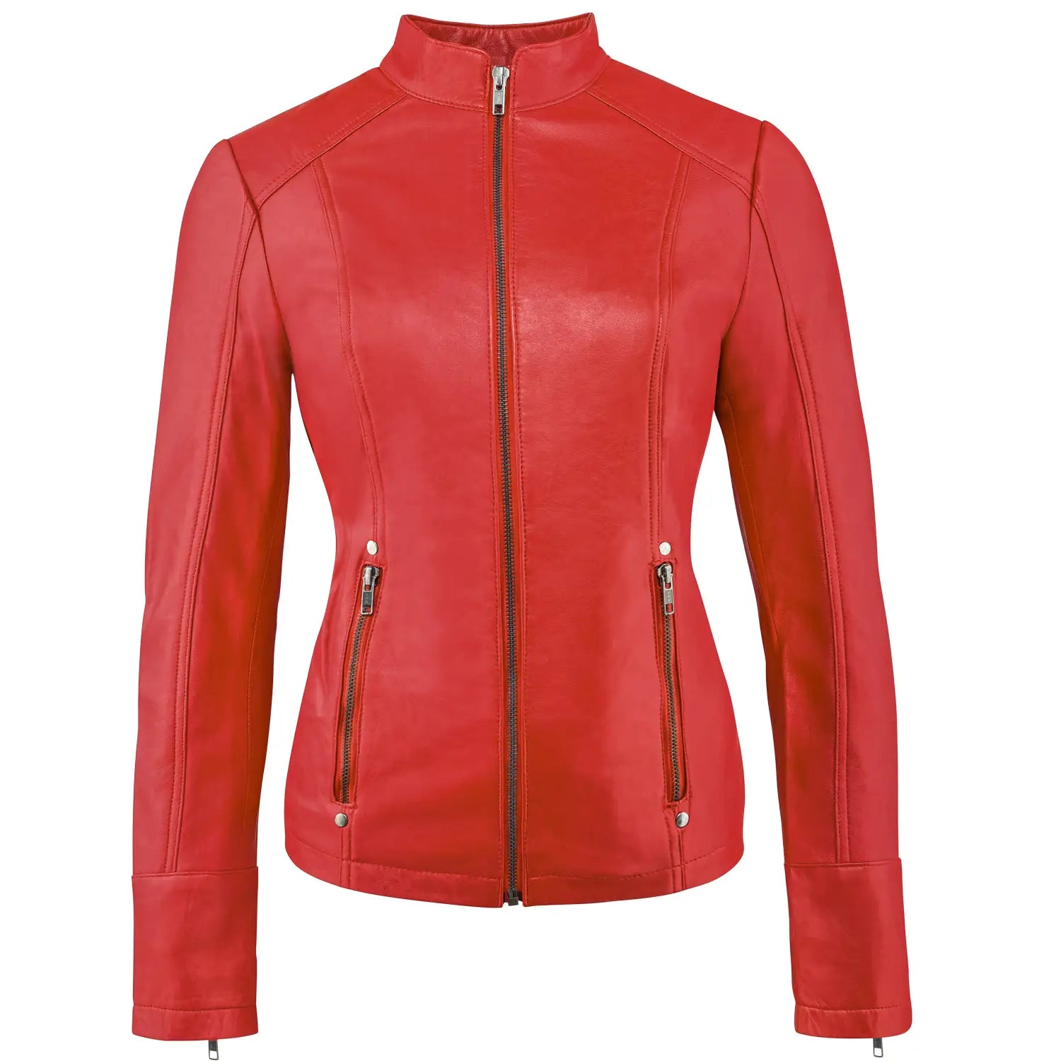 Urban Ladies Leather Jacket-Apparel & Accessories-Urban 5884-S-Urbanheer