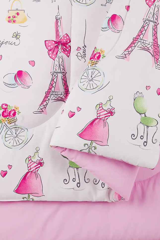 Pretty In Paris Comforter Set By Urban Playground-Peking Handicraft-Urbanheer