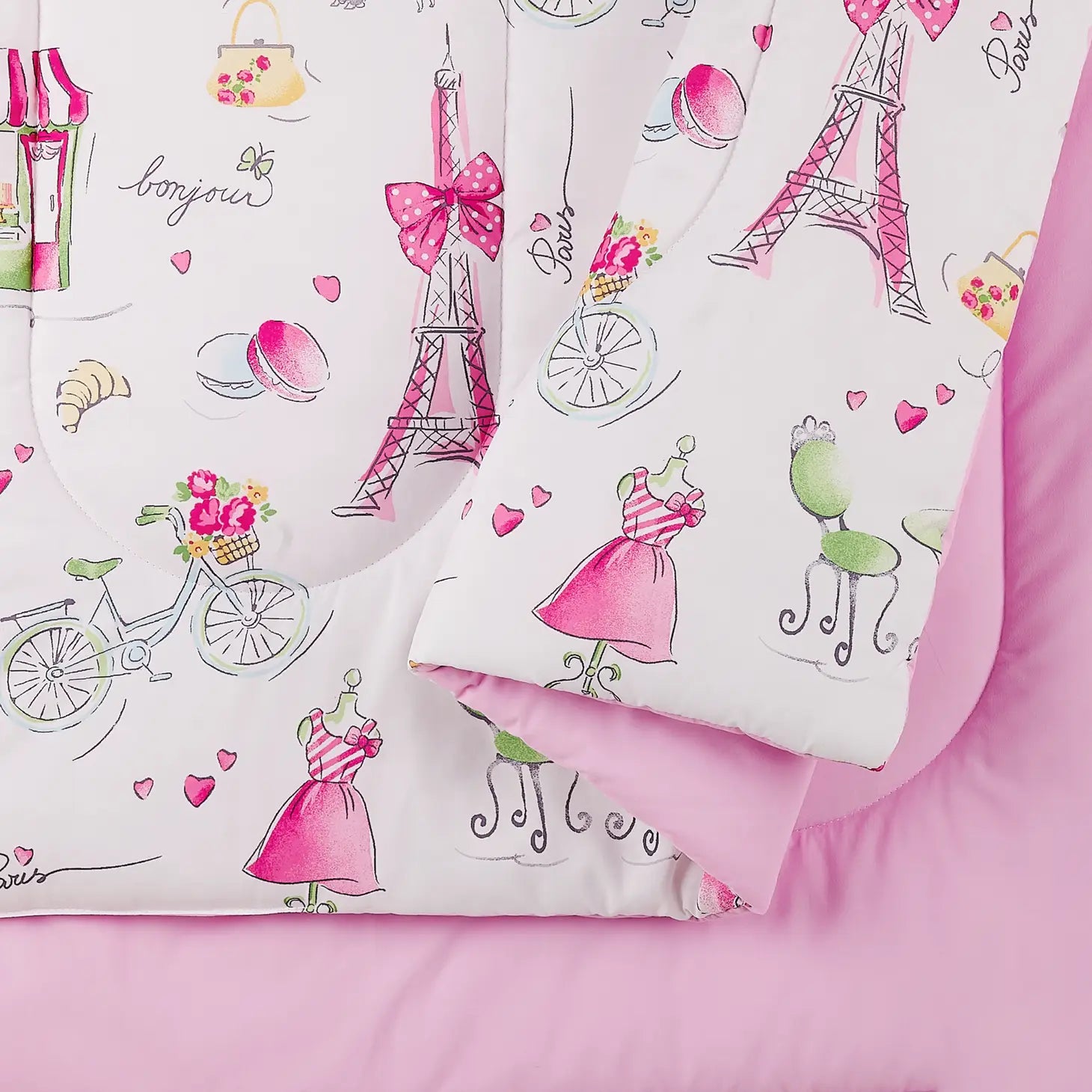 Pretty In Paris Comforter Set By Urban Playground-Peking Handicraft-Full/Queen-Urbanheer