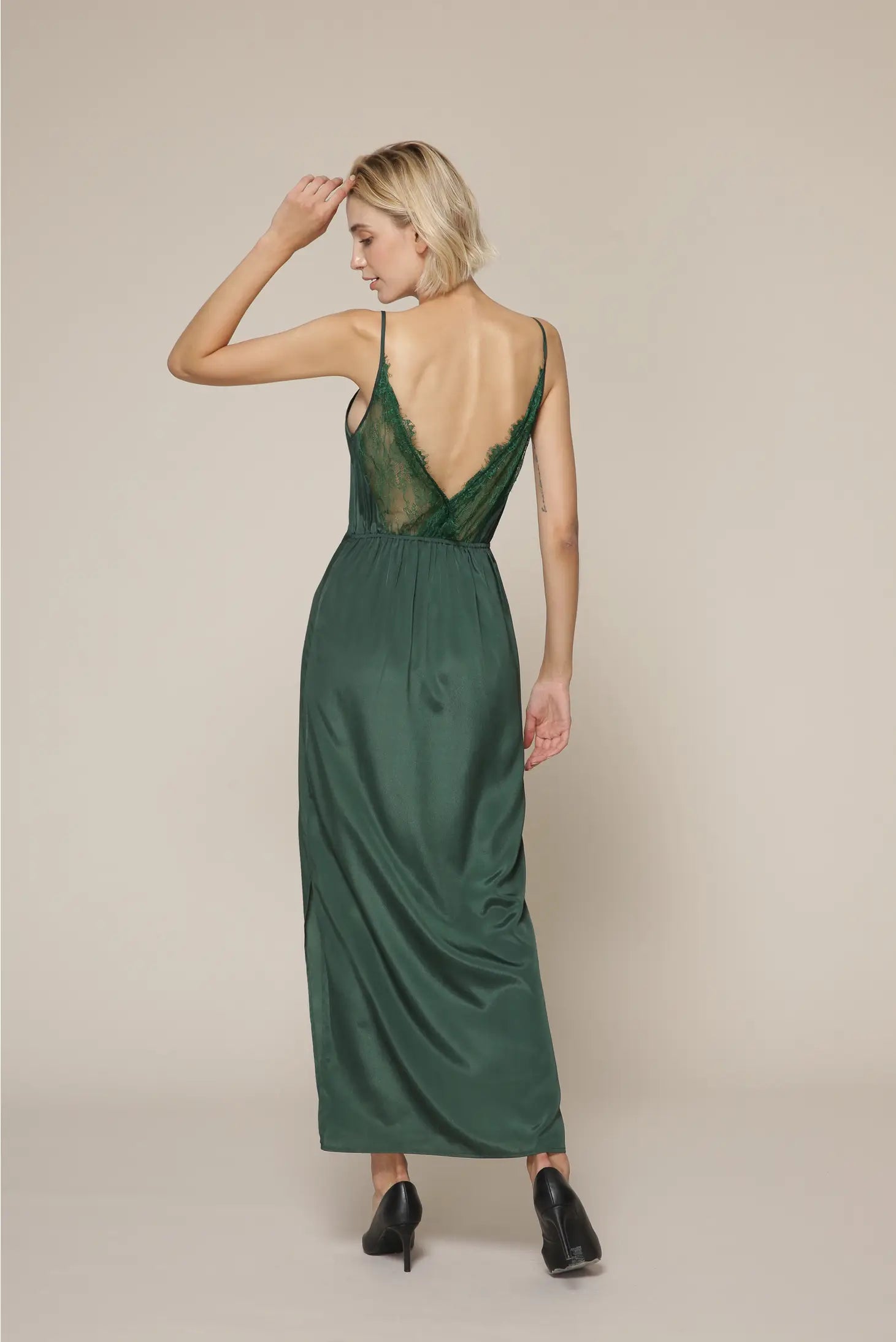 Faye Camisole Dress-Amy Lynn-XS-Green-Urbanheer
