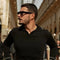 Men's Black Polo Black Sweater-Clothing - Men-Donato-S-Urbanheer