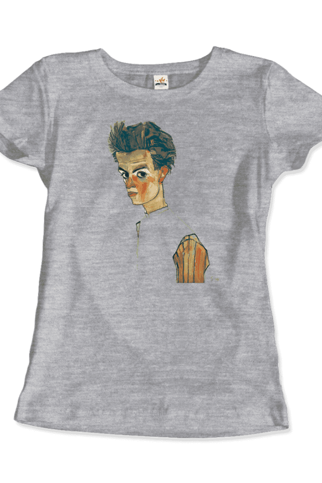 Egon Schiele Self-Portrait, Art T-Shirt-Art-O-Rama Shop-Urbanheer