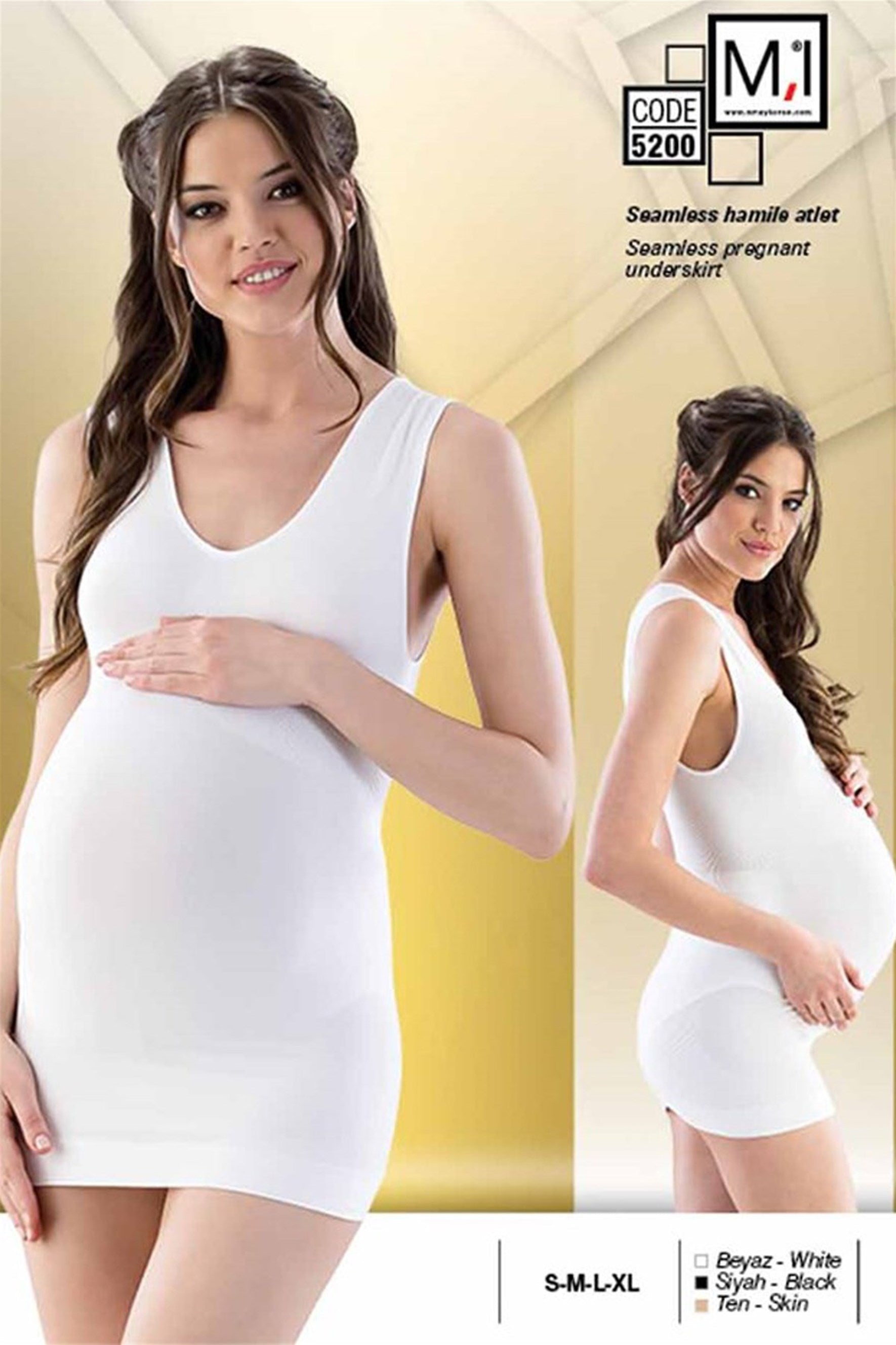 Shopymommy 5200 Seamless Maternity Atleti-Emay-Skin-S-Urbanheer