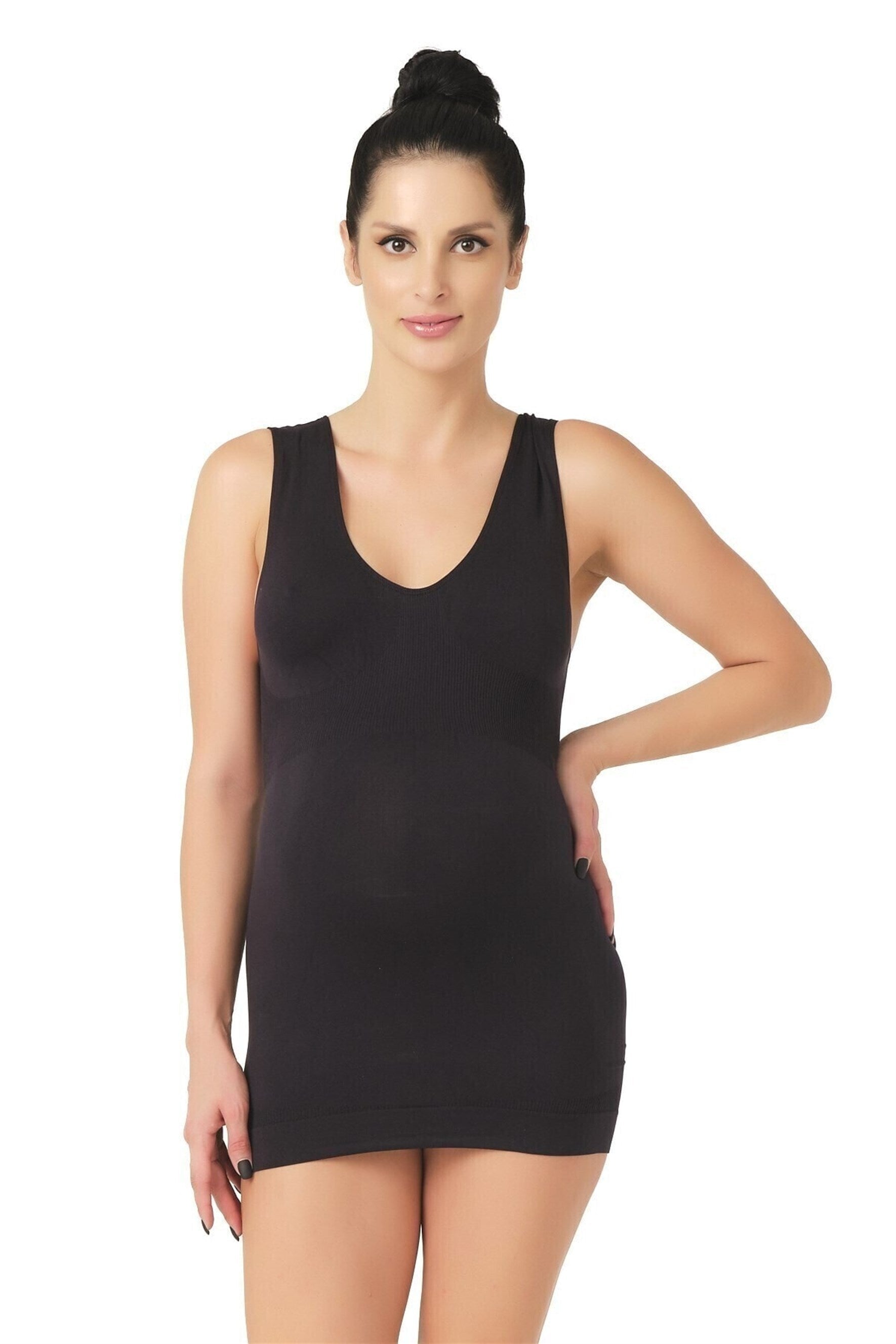 Shopymommy 5200 Seamless Maternity Atleti-Emay-White-S-Urbanheer
