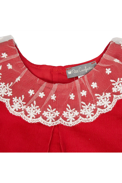 Corduroy Lace Dress + Bloomer-Petit confection-Urbanheer