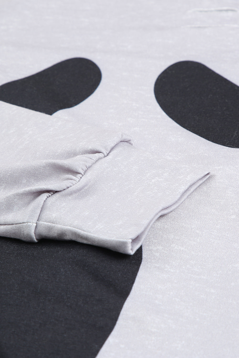 Gray Distressed Halloween Ghost Cold Shoulder Sweatshirt-UHXC-Gray-(US 4-6)S-Urbanheer