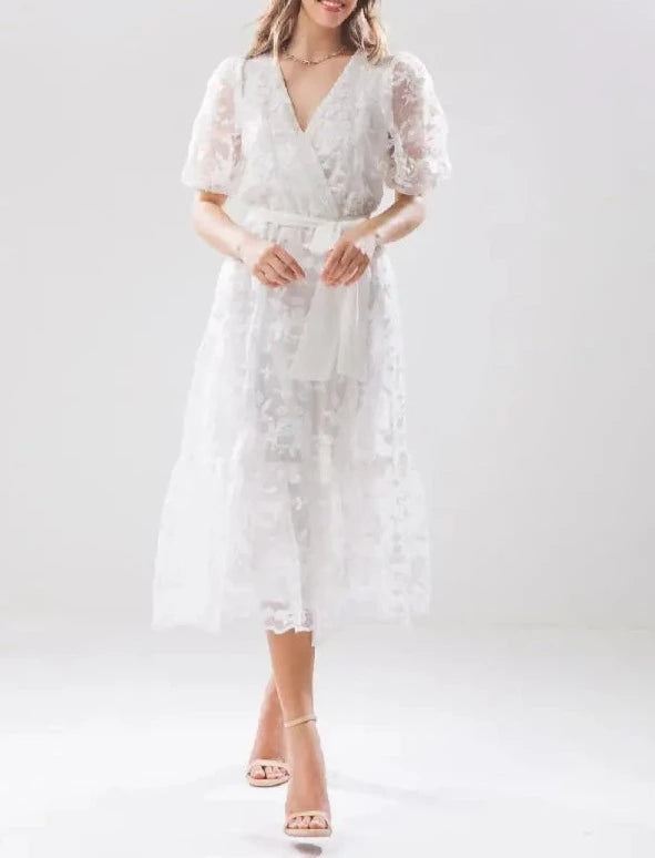 A Textured Midi Dress.-FLYING TOMATO-S-Urbanheer