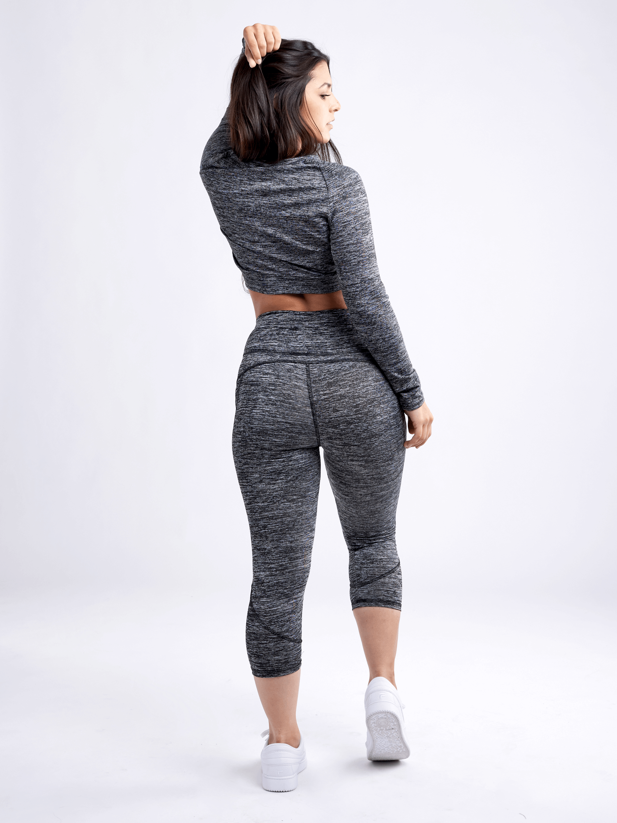 Mid-Rise Capri Fitness Leggings with Side Pockets-JupiterGear-Rose Dust-Small / Medium-Urbanheer