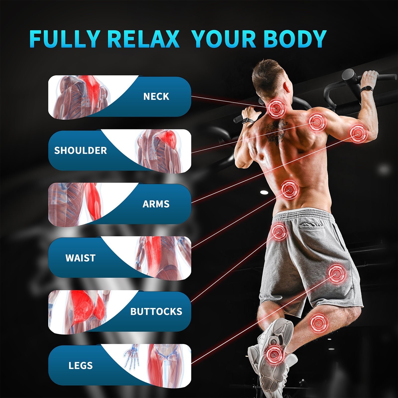 Maxgia Electric Handheld Muslce Massager, Mjollnir-Maxgia-Wood Pattern-Urbanheer