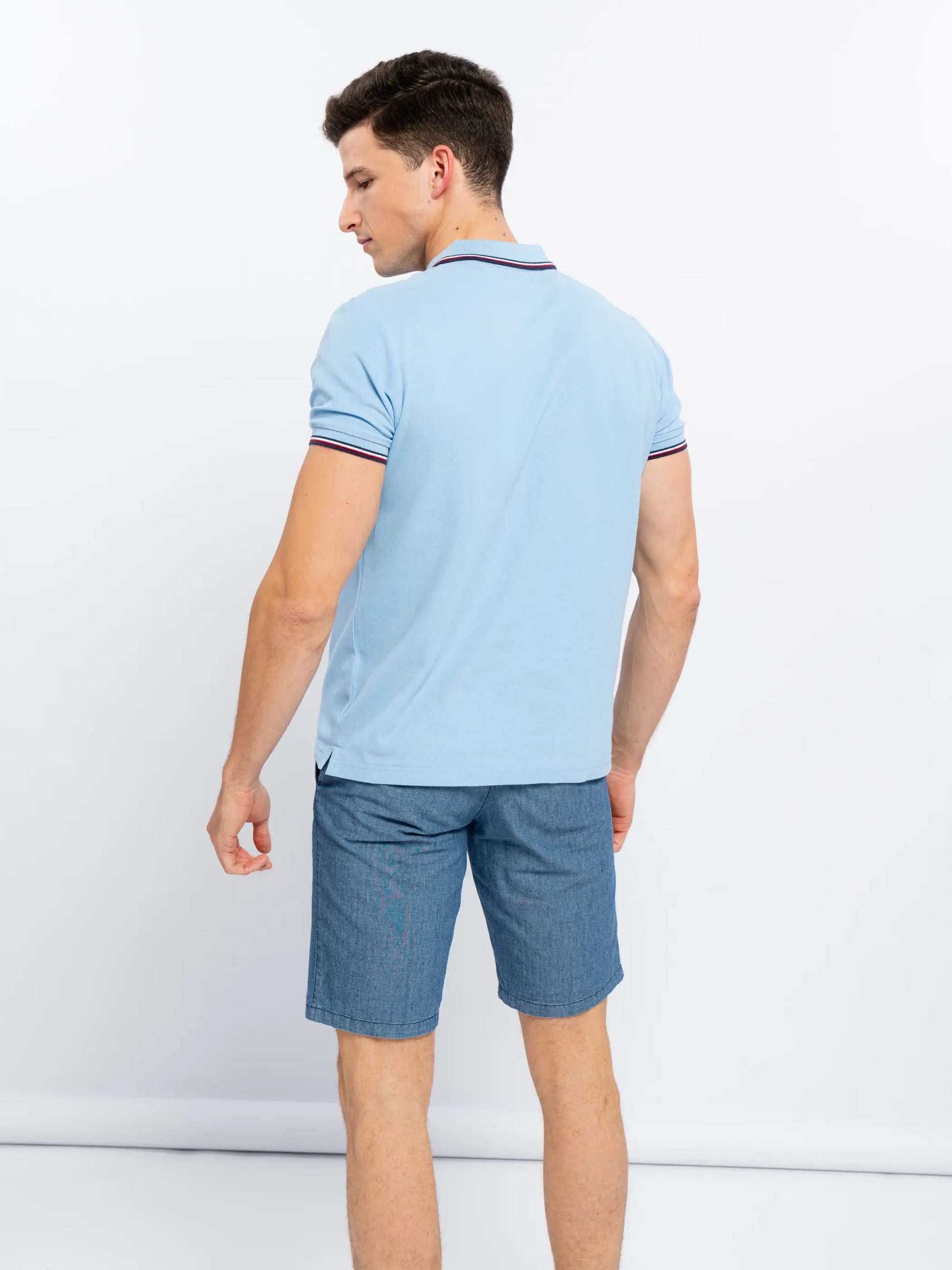 Light Blue Polo T-Shirt-SMF-S-Urbanheer