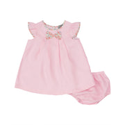 Linen Bow Dress + Bloomer-Petit confection-3M-Urbanheer