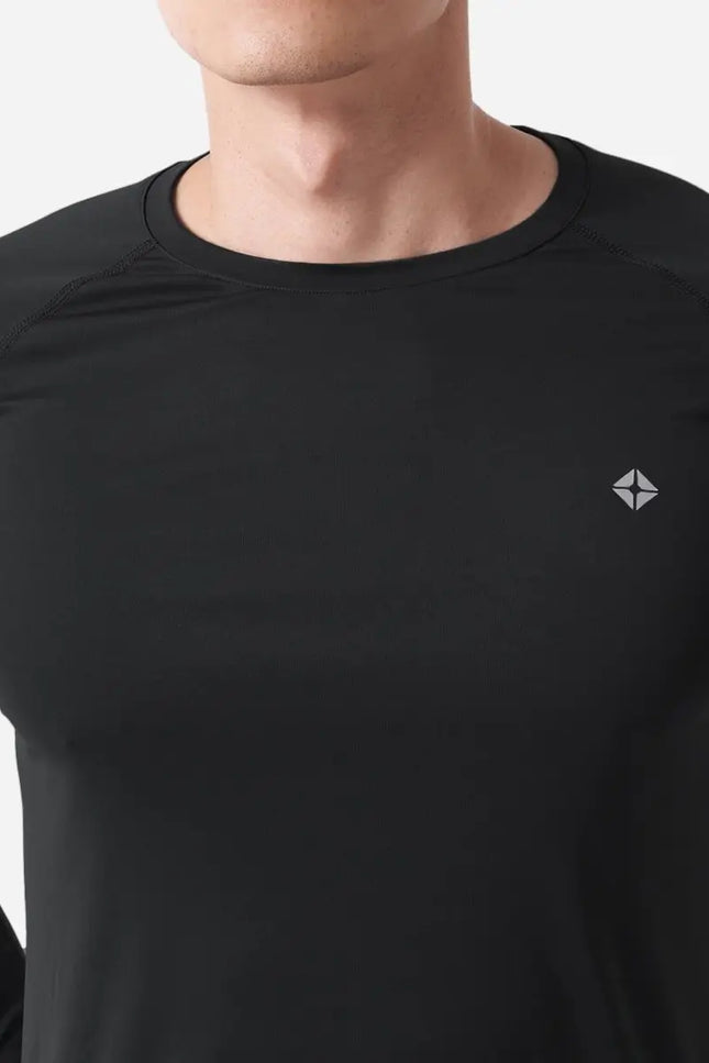 Tm Men Workout Long Sleeve T-Shirt - Black-Clothing - Men-Thousand Miles-Urbanheer