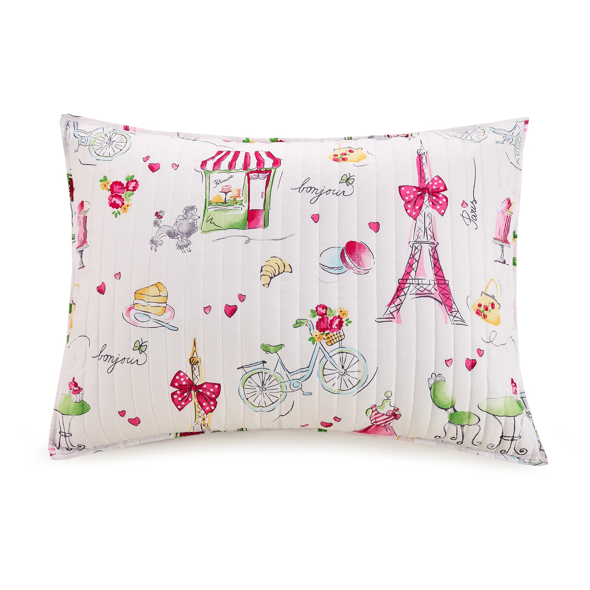 Pretty In Paris Quilt Set (2Pc/3Pc) By Urban Playground.-peking handicraft-Full/Queen-Urbanheer