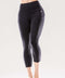Jolie High-Waisted Capri Leggings with Hip Pockets-JupiterGear-Black-Large-Urbanheer