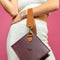 Lola Bag In Burgundy And Tan-Vanisha London-Urbanheer