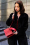 Lola Bag In Ruby Red Crocodile Print-Vanisha London-Urbanheer
