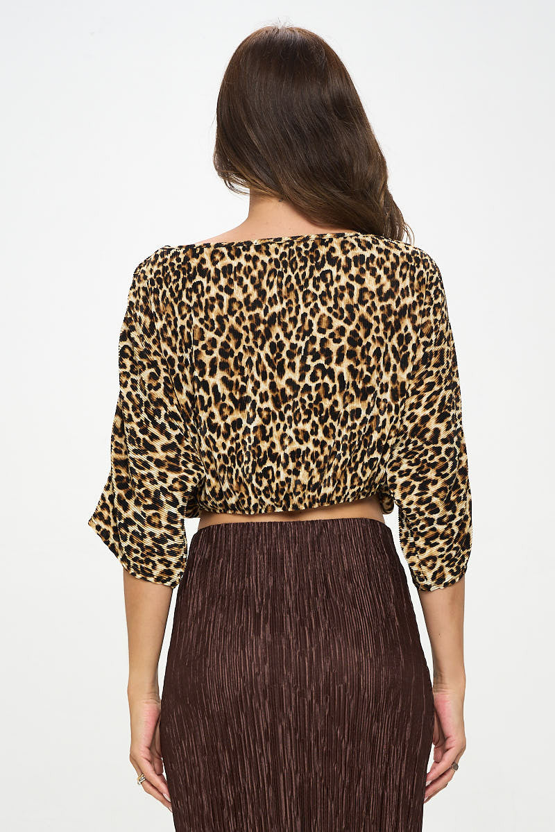 Animal Print Plisse Scoop Neck Crop Top-Heer Decor-Small-BROWN-Urbanheer