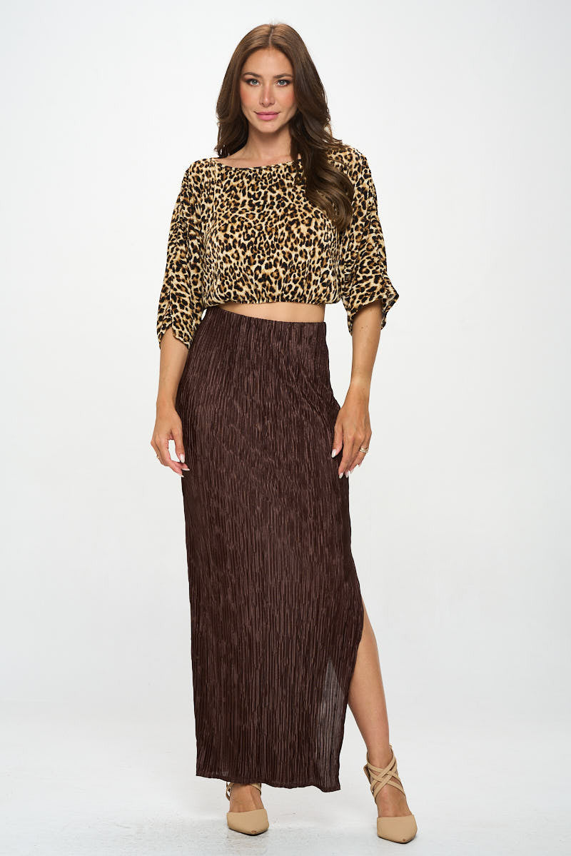Animal Print Plisse Scoop Neck Crop Top-Heer Decor-Small-BROWN-Urbanheer