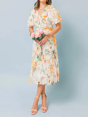 French Countryside Woven Midi Dress.-FLYING TOMATO-S-Urbanheer