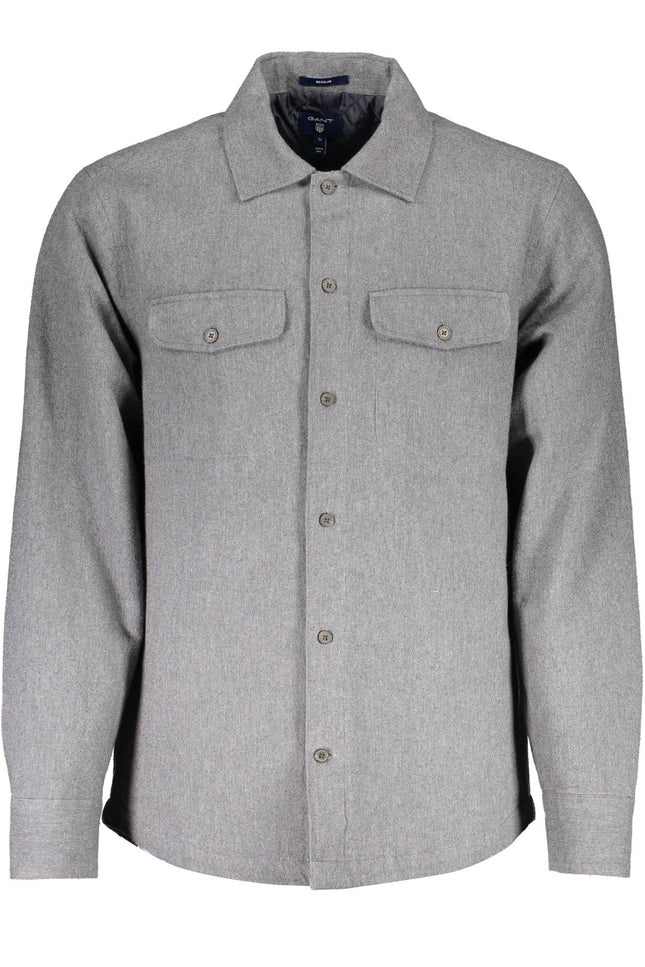 Gant Men'S Long Sleeve Shirt Gray-Camicie-GANT-Urbanheer