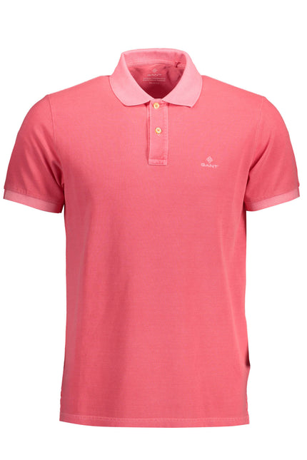 Gant Men'S Pink Short Sleeve Polo Shirt