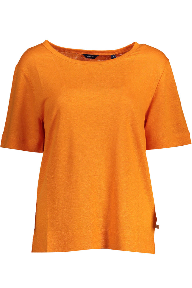 GANT WOMEN'S SHORT SLEEVE T-SHIRT ORANGE-T-Shirt-GANT-Urbanheer