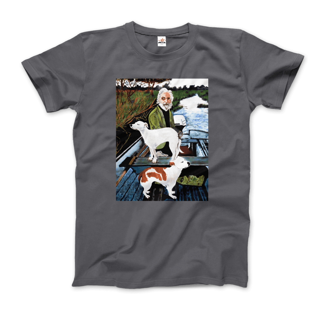 Goodfellas Tommy'S Mom Painting T-Shirt-Art-O-Rama Shop-Men (Unisex)-Heather Grey-S-Urbanheer