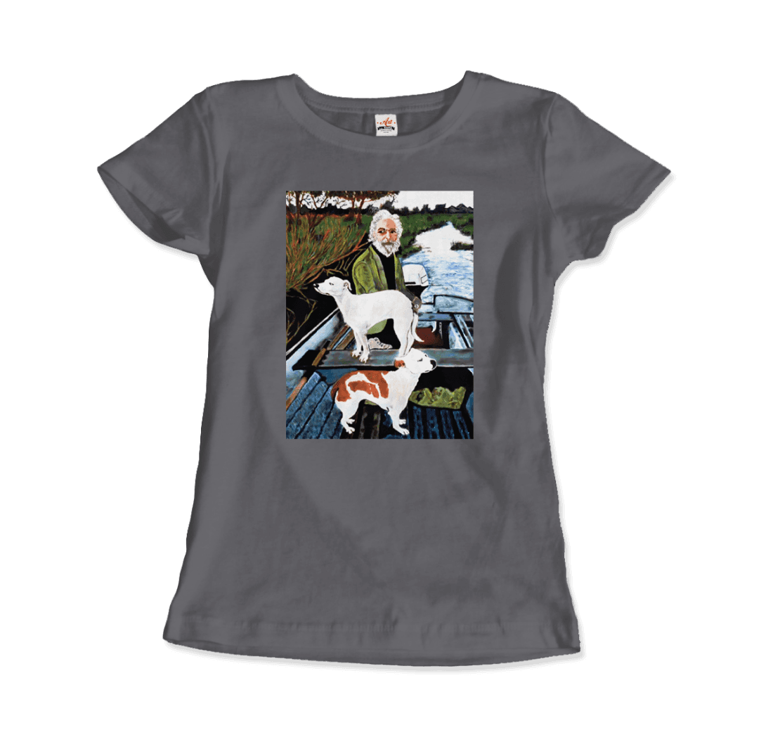 Goodfellas Tommy'S Mom Painting T-Shirt-Art-O-Rama Shop-Women (Fitted)-Heather Grey-S-Urbanheer