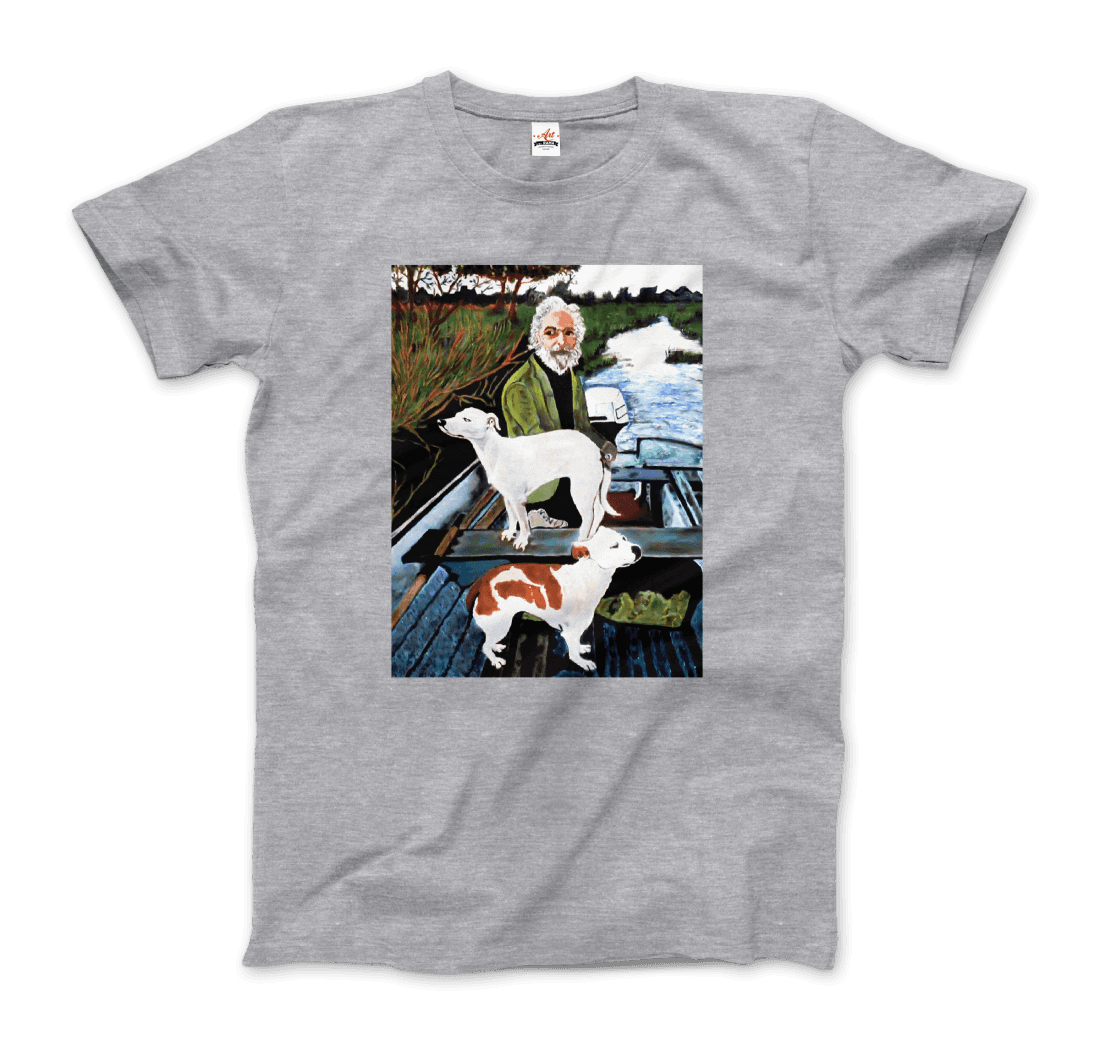 Goodfellas Tommy'S Mom Painting T-Shirt-Art-O-Rama Shop-Men (Unisex)-Heather Grey-S-Urbanheer