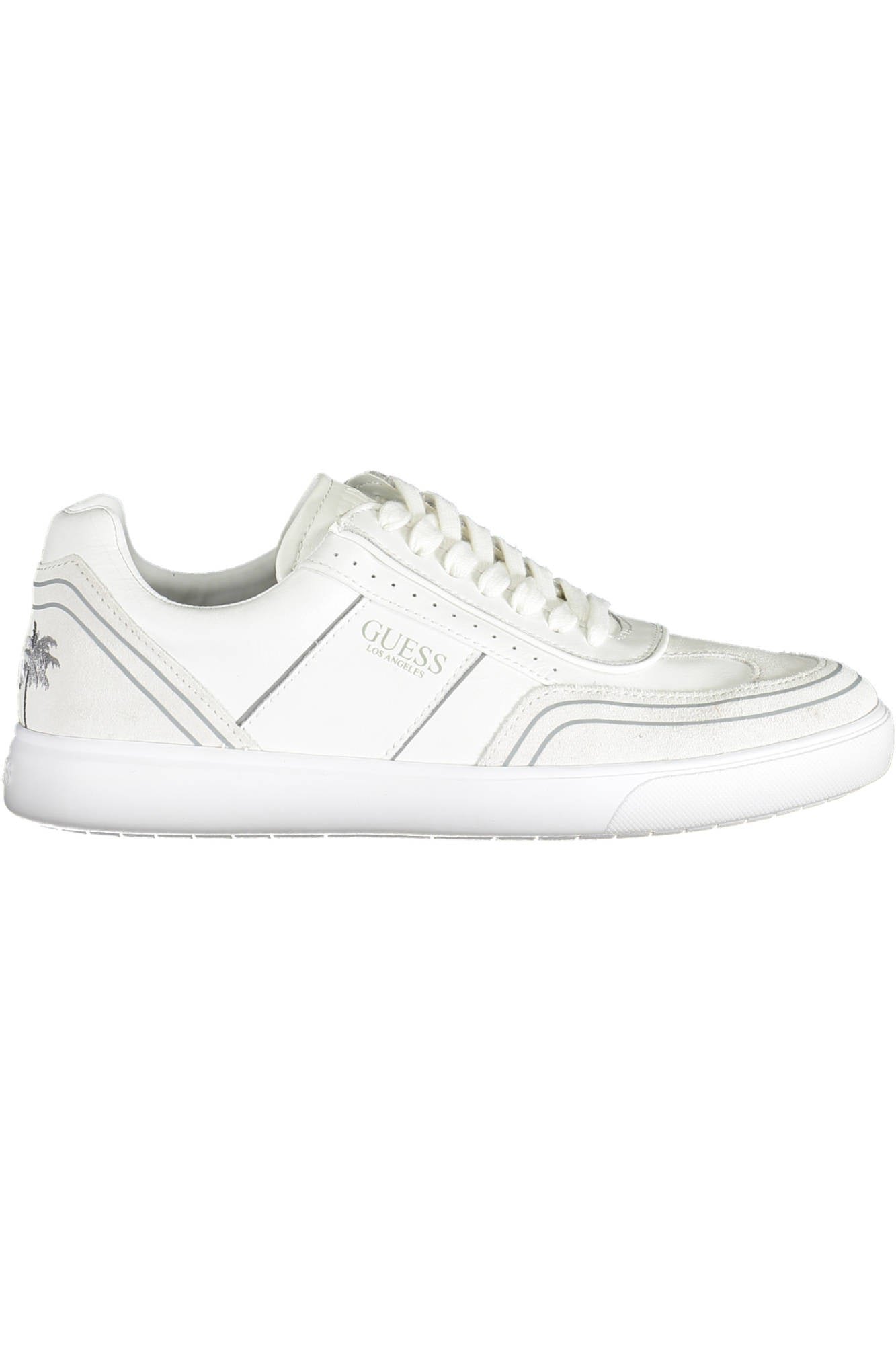 GUESS JEANS MEN&#39;S WHITE SPORTS SHOES