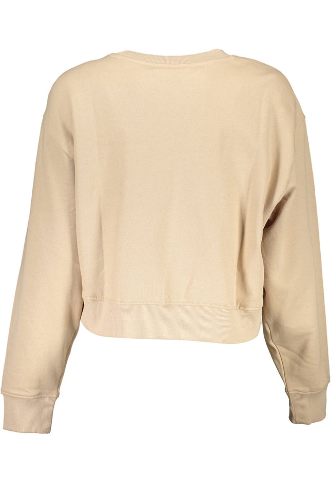 GUESS JEANS SWEATSHIRT WITHOUT ZIP WOMAN BEIGE-Clothing - Women-GUESS JEANS-Urbanheer