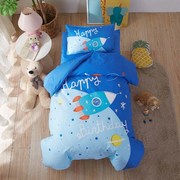 Happy Birthday Space Bedding Set 3-Piece Organic Cotton Fits Crib And Toddler Set-Baby Bedding Design-Urbanheer